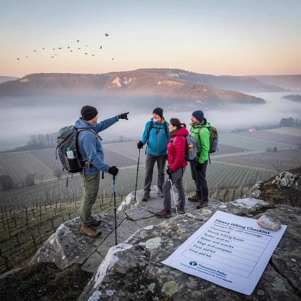 Krásná krajina Českého ráje s dominantními skalními útvary a hustými lesy.